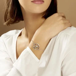Histoire d'Or Bracelet Argent Blanc Odaya Ambre