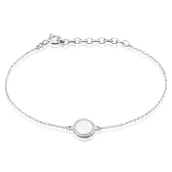 Bracelet Argent Blanc Paros-Histoire d'Or Clearance