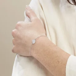 Bracelet Argent Blanc Paros-Histoire d'Or Clearance