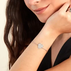 Bracelet Argent Blanc Sharla-Histoire d'Or Hot