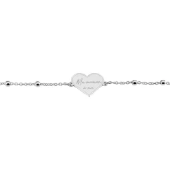 Histoire d'Or Bracelet Argent Blanc Valerien