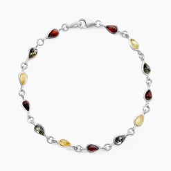 Bracelet Argent Blanc Weronika Ambre-Histoire d'Or Clearance