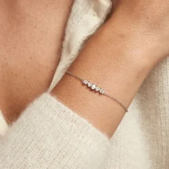 Histoire d'Or Bracelet Argent Blanc Winter Sweetness Oxyde De Zirconium