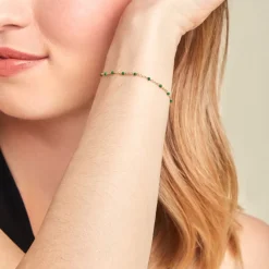 Histoire d'Or Bracelet Argent Dore Polka