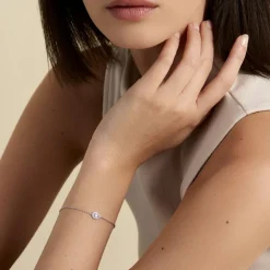 Bracelet Argent Tania Oxydes De Zirconium-Histoire d'Or Clearance