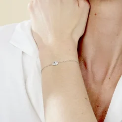 Bracelet Argent Tania Oxydes De Zirconium-Histoire d'Or Clearance