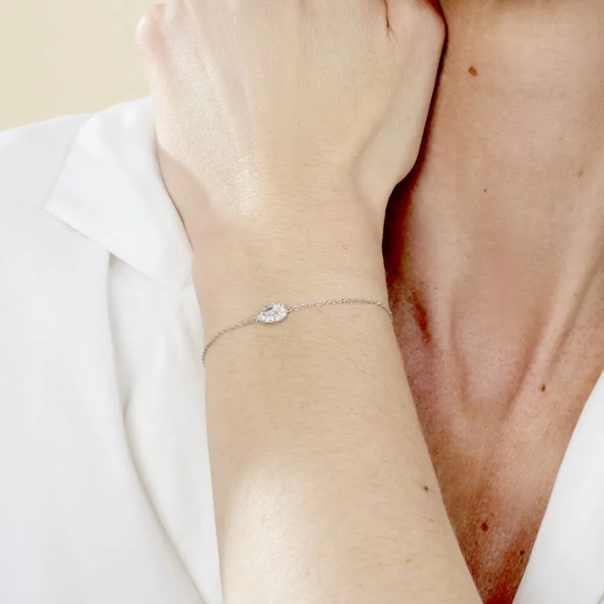 Bracelet Argent Tania Oxydes De Zirconium-Histoire d'Or Clearance