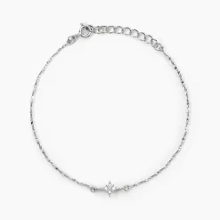 Bracelet Astre Precieux Argent Blanc Oxyde De Zirconium-Histoire d'Or New