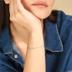 Bracelet Astre Precieux Argent Blanc Oxyde De Zirconium-Histoire d'Or New