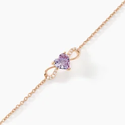 Histoire d'Or Bracelet Atieno Argent Rose Oxyde De Zirconium