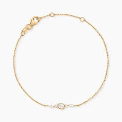 Histoire d'Or Bracelet Aurena Plaqué Or Jaune Oxyde De Zirconium