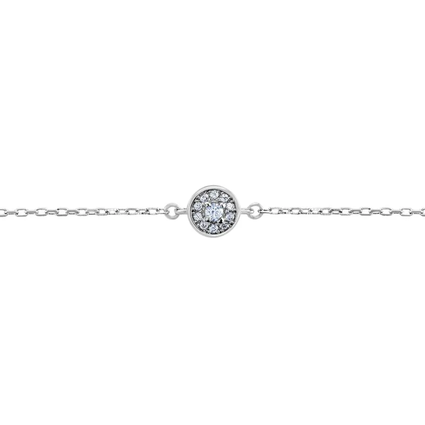 Bracelet Auxana Argent Blanc Oxyde De Zirconium-Histoire d'Or
