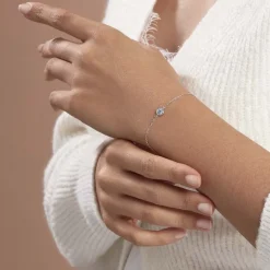 Bracelet Auxana Argent Blanc Oxyde De Zirconium-Histoire d'Or