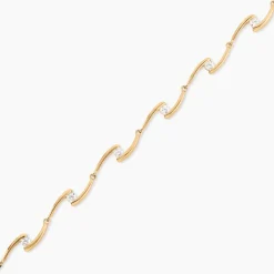 Bracelet Ayda Plaqué Or Jaune Oxyde De Zirconium-Histoire d'Or Online