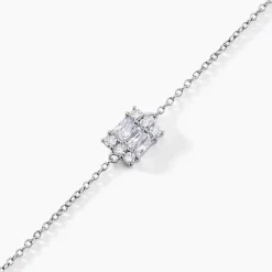 Bracelet Baroque Party Argent Blanc Oxyde De Zirconium-Histoire d'Or