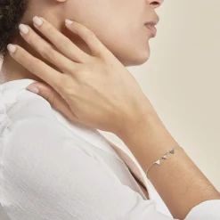 Histoire d'Or Bracelet Bartoumieu Argent Blanc Oxyde De Zirconium