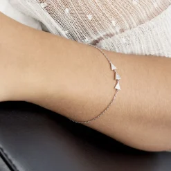 Histoire d'Or Bracelet Bartoumieu Argent Blanc Oxyde De Zirconium