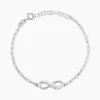 Bracelet Bastin Argent Blanc Oxyde De Zirconium-Histoire d'Or