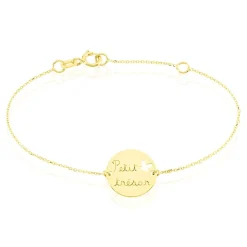 Bracelet Benedicte Message Or Jaune-Histoire d'Or New