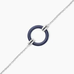 Bracelet Bertillianne Argent Blanc Céramique Et Oxyde De Zirconium-Histoire d'Or Outlet