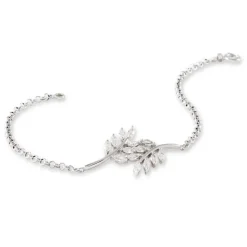 Bracelet Ble Argent Blanc Oxyde De Zirconium-Histoire d'Or Outlet