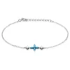 Bracelet Bluebirds Argent Blanc Turquoise Oxyde De Zirconium-Histoire d'Or Outlet