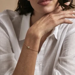 Histoire d'Or Bracelet Bobbie Plaqué Or Jaune Oxyde De Zirconium