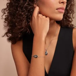 Bracelet Boyce Argent Blanc Céramique Oxyde De Zirconium-Histoire d'Or Hot