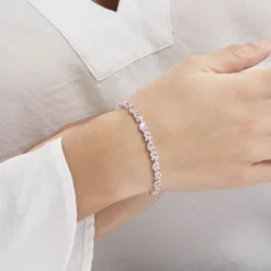 Bracelet Brogan Argent Blanc Oxyde De Zirconium-Histoire d'Or Outlet