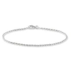 Bracelet Cacilda Maille Corde Argent Blanc-Histoire d'Or Best