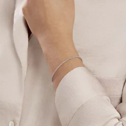 Bracelet Cacilda Maille Corde Argent Blanc-Histoire d'Or Best