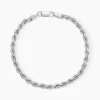 Bracelet Cacilda Maille Corde Argent Blanc-Histoire d'Or Best