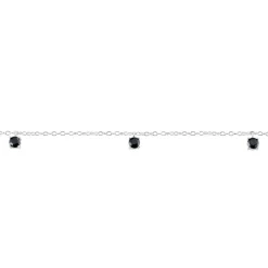 Histoire d'Or Bracelet Callias Argent Blanc Oxyde De Zirconium Noir