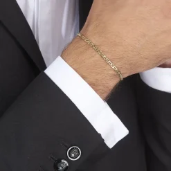 Bracelet Capucin Maille Marine Plate-Histoire d'Or Hot