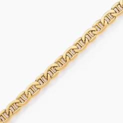 Bracelet Capucin Or Jaune Maille Marine Plate-Histoire d'Or Online