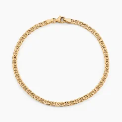 Bracelet Capucin Or Jaune Maille Marine Plate-Histoire d'Or Online