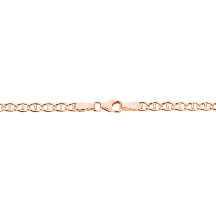 Bracelet Capucin Or Rose Maille Marine Plate-Histoire d'Or Outlet