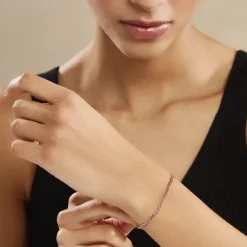 Bracelet Capucin Or Rose Maille Marine Plate-Histoire d'Or Outlet