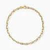 Histoire d'Or Bracelet Carlo Or Bicolore Maille Marine Ronde