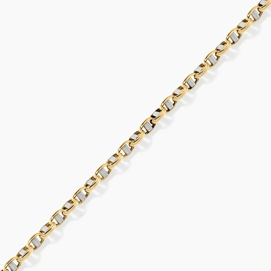 Bracelet Carlo Or Bicolore Maille Marine Ronde-Histoire d'Or Outlet