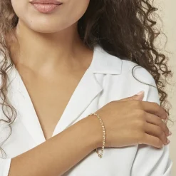 Histoire d'Or Bracelet Carlo Maille Marine Ronde