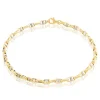 Histoire d'Or Bracelet Carlo Or Bicolore Maille Marine Ronde