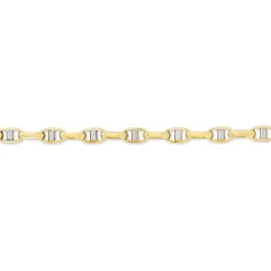 Histoire d'Or Bracelet Carlo Or Bicolore Maille Marine Ronde