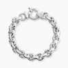 Histoire d'Or Bracelet Carola Maille Jaseron Argent Blanc