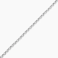 Histoire d'Or Bracelet Carola Maille Jaseron Argent Blanc