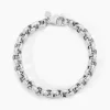 Histoire d'Or Bracelet Carola Maille Jaseron Argent Blanc