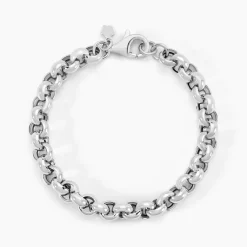 Histoire d'Or Bracelet Carola Maille Jaseron Argent Blanc