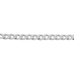 Histoire d'Or Bracelet Casper Maille Gourmette Argent Blanc