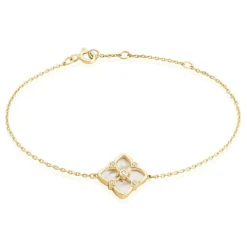 Histoire d'Or Bracelet Cassian Plaque Or Doré Nacre Oxyde De Zirconium