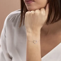 Histoire d'Or Bracelet Chlora Or Blanc Diamant